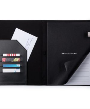 CARPETA ECO CUERO NEGRO