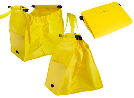 Bolsa reciclable para supermercado-amarillo