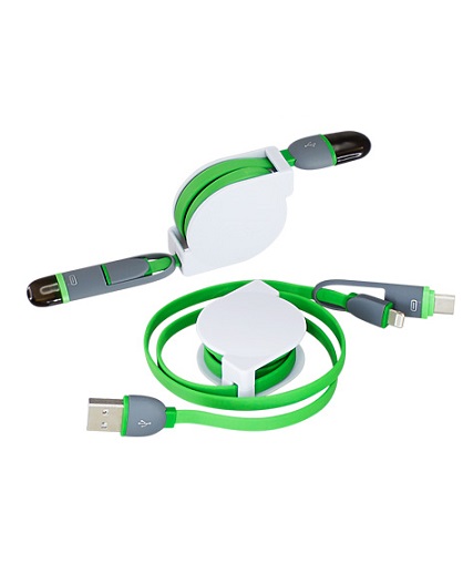 Conector USB Multicargador Retractil - EASY POWER  artículos publicitarios  - regalos corporativos - merchandising