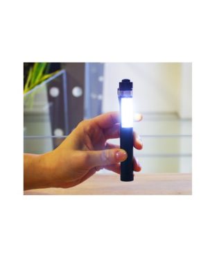 LINTERNA CON CLIP METALICOY LUZ LED USO