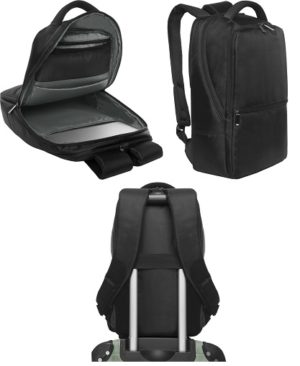 MOCHILA PORTA NOTEBOOK 12 LITROS NEGRO LADOS