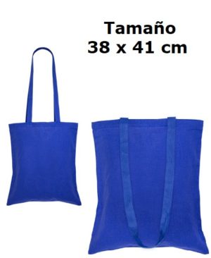 Bolsa 100% Algodón-azul