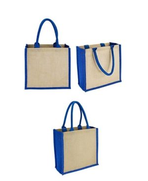 Bolsa Yute bi color-azul