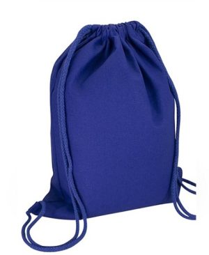 Deluxe Mochila Canvas Algodón azul -uso