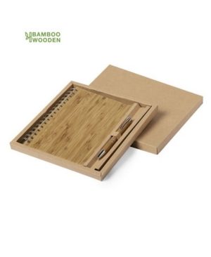 Set bloc de notas Minsor de corcho natural fulles