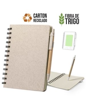 set libreta Glicun tapa caña de azucar full