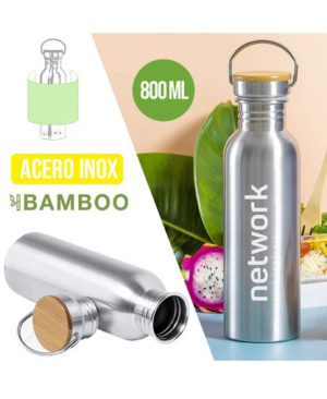 Botella-tapon-bambu-asa-metalica