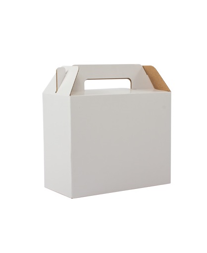 Caja autoarmable con asas, 25x20x12 cm – BLANCA – copia
