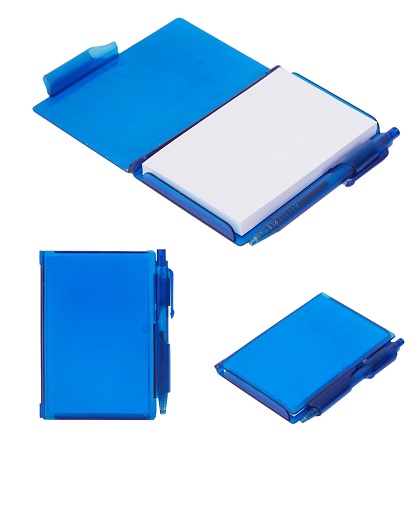 Cuaderno Plástico con lapiz azul