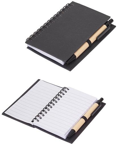 Cuaderno con lapiz negro